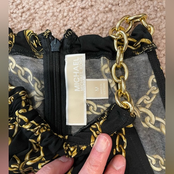 Women's MICHAEL KORS Chain Halter Top - Picture 2 of 8